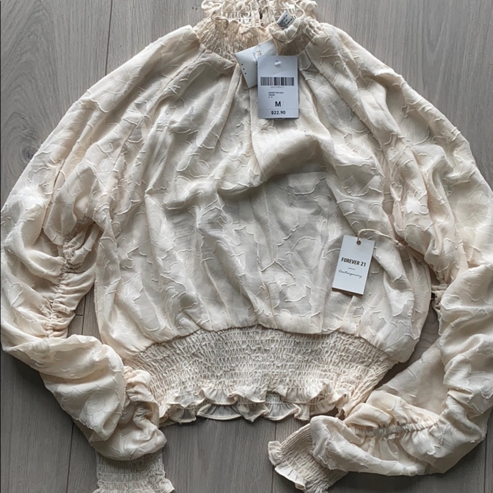 Cream blouse
